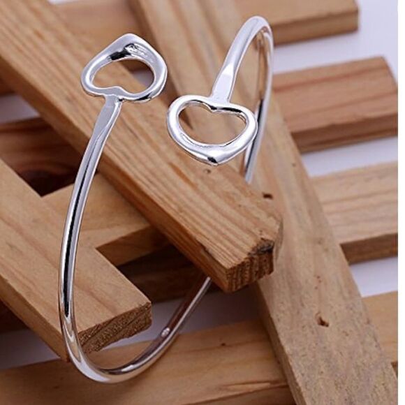 The Two of Hearts bracelet adjustable 925 silver - Picture 9 of 9